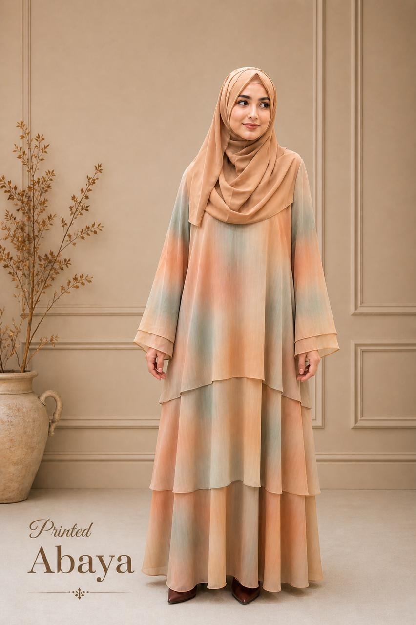 Luxury See-through abaya for Daily Use