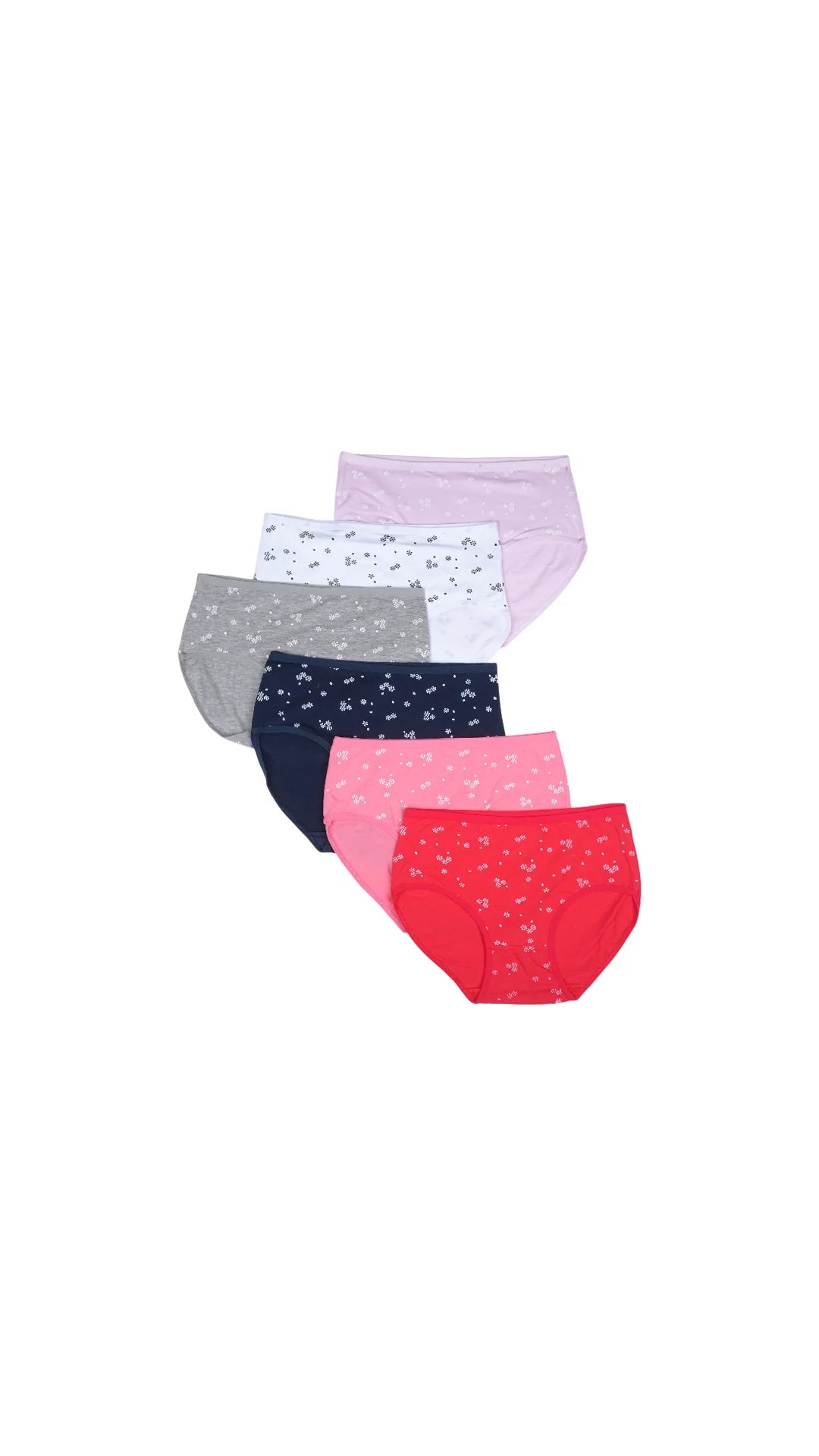 MULTI COLOR BRIEF PANTY PACK OF 6-B227