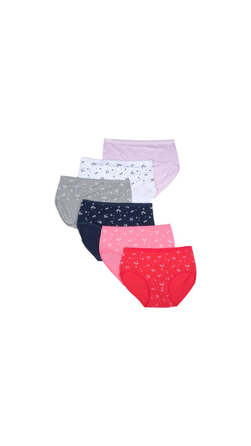 MULTI COLOR BRIEF PANTY PACK OF 6-B227