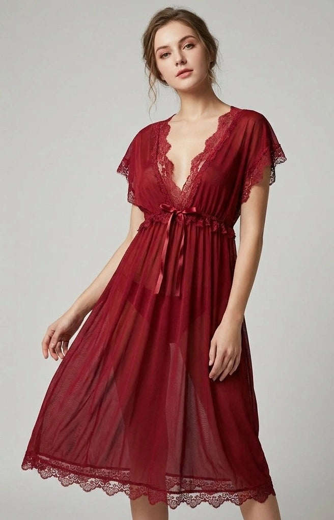 Lace Nightwear Dress 23188