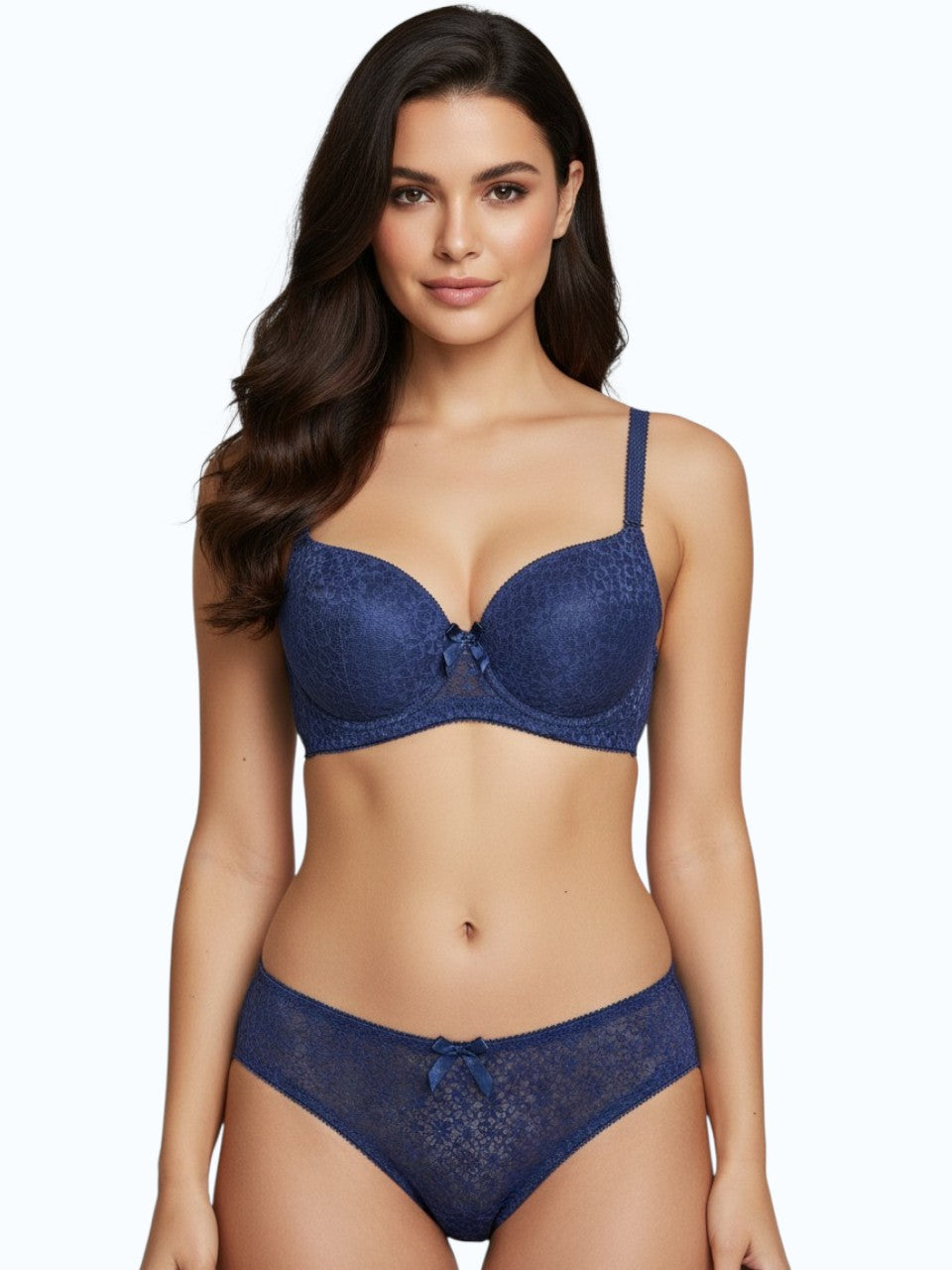 Wired Bra Women Set Floral Lace Bra With Panty PD740