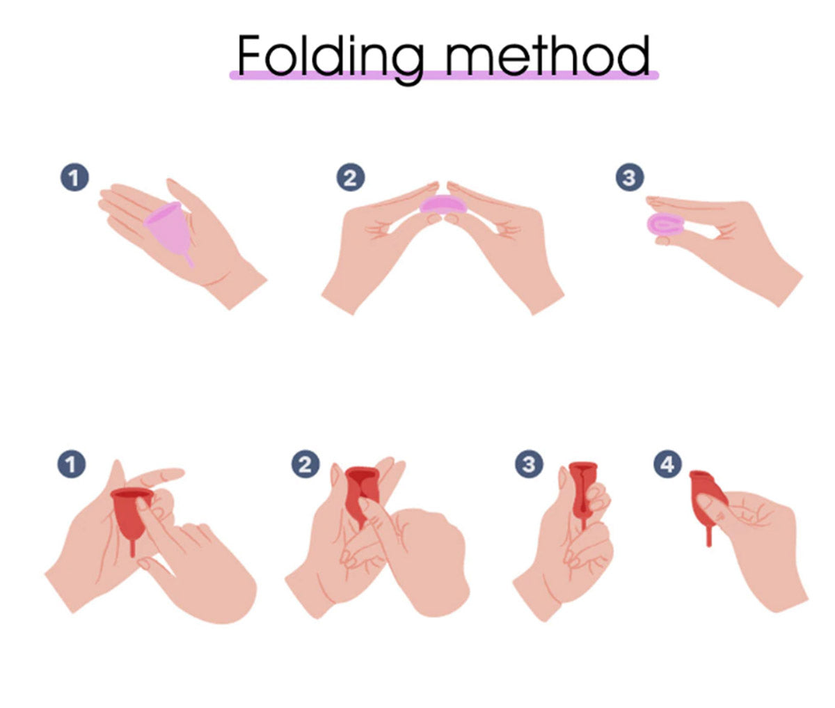 Silicone Feminine Hygiene Washable Reusable Menstrual Cup