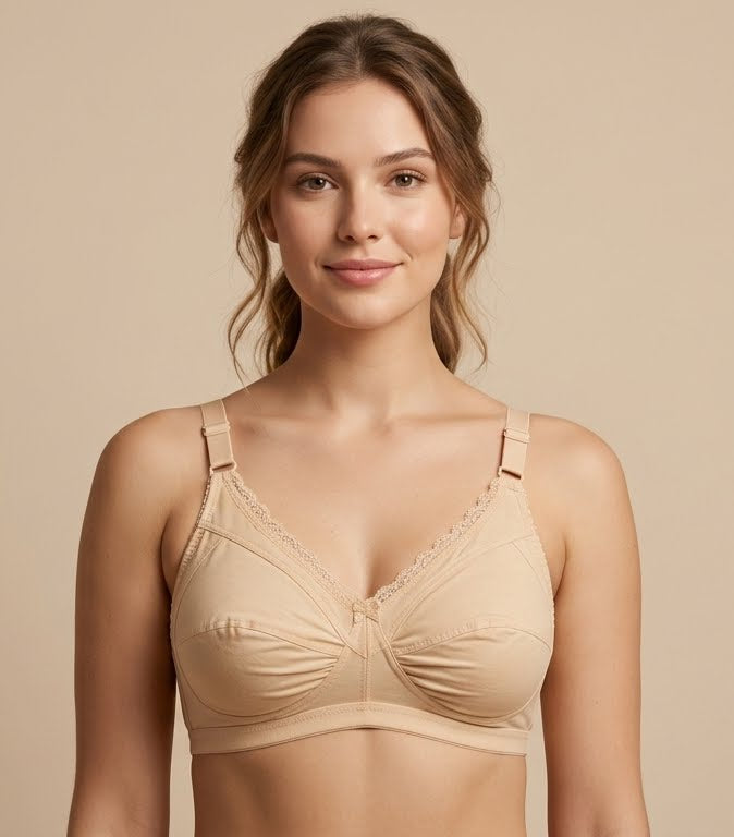 ELEGANT LACE COTTON BRA- 1025