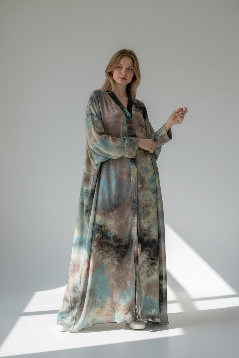 PRINTED ABAYA V205