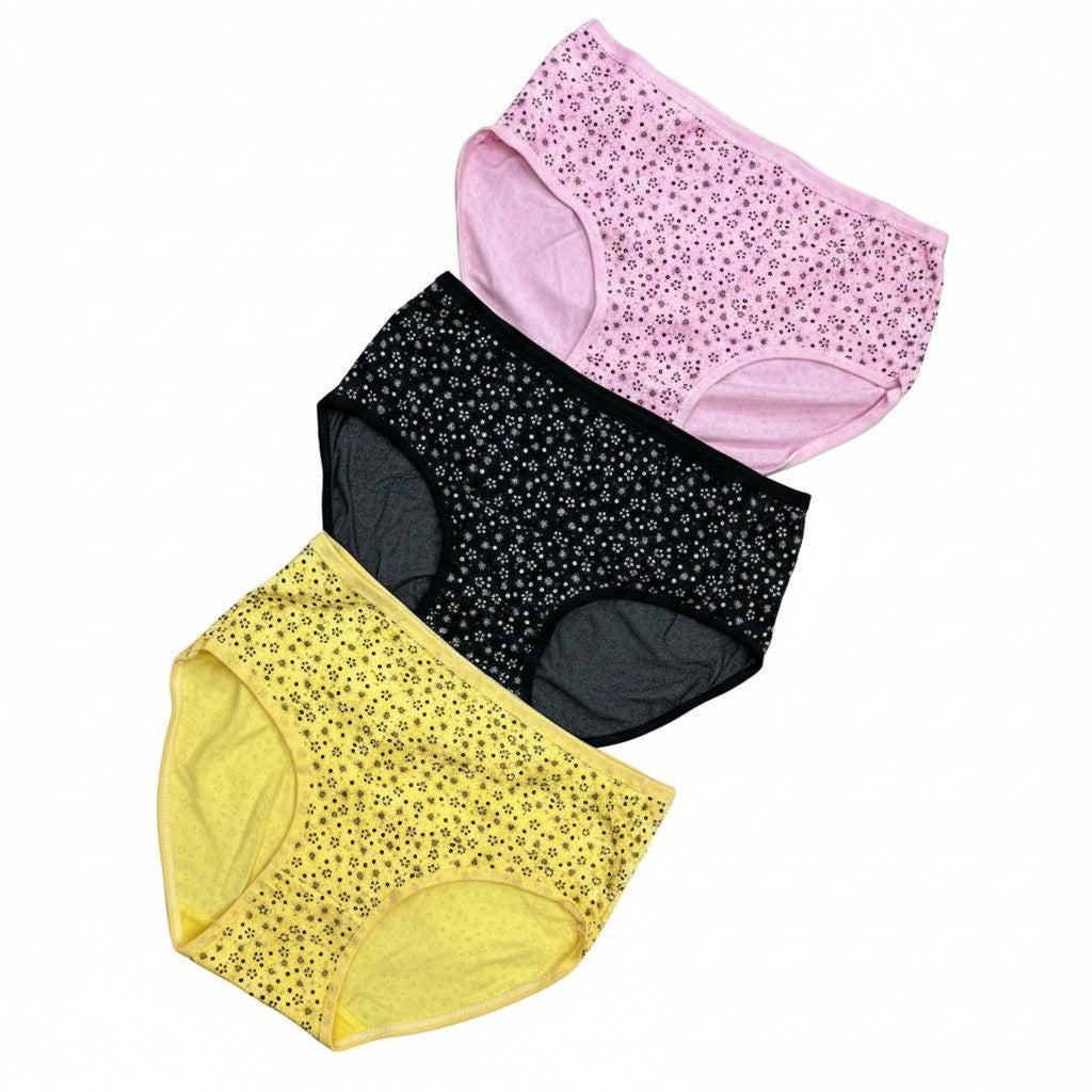 MULTI COLOR BRIEF PANTY PACK OF 6-B223