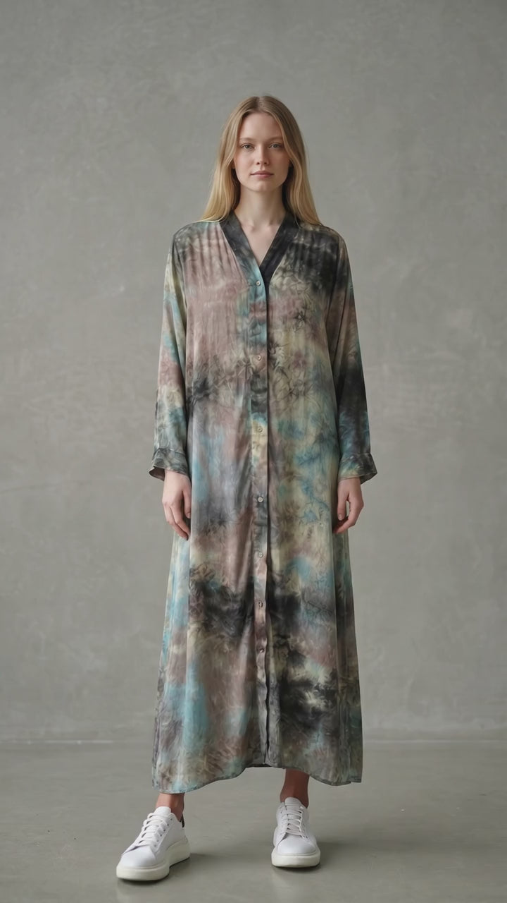 PRINTED ABAYA V205